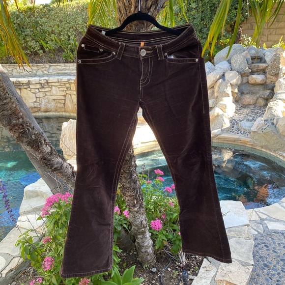 Twill twenty two brown corduroy Jeans - Picture 2 of 4